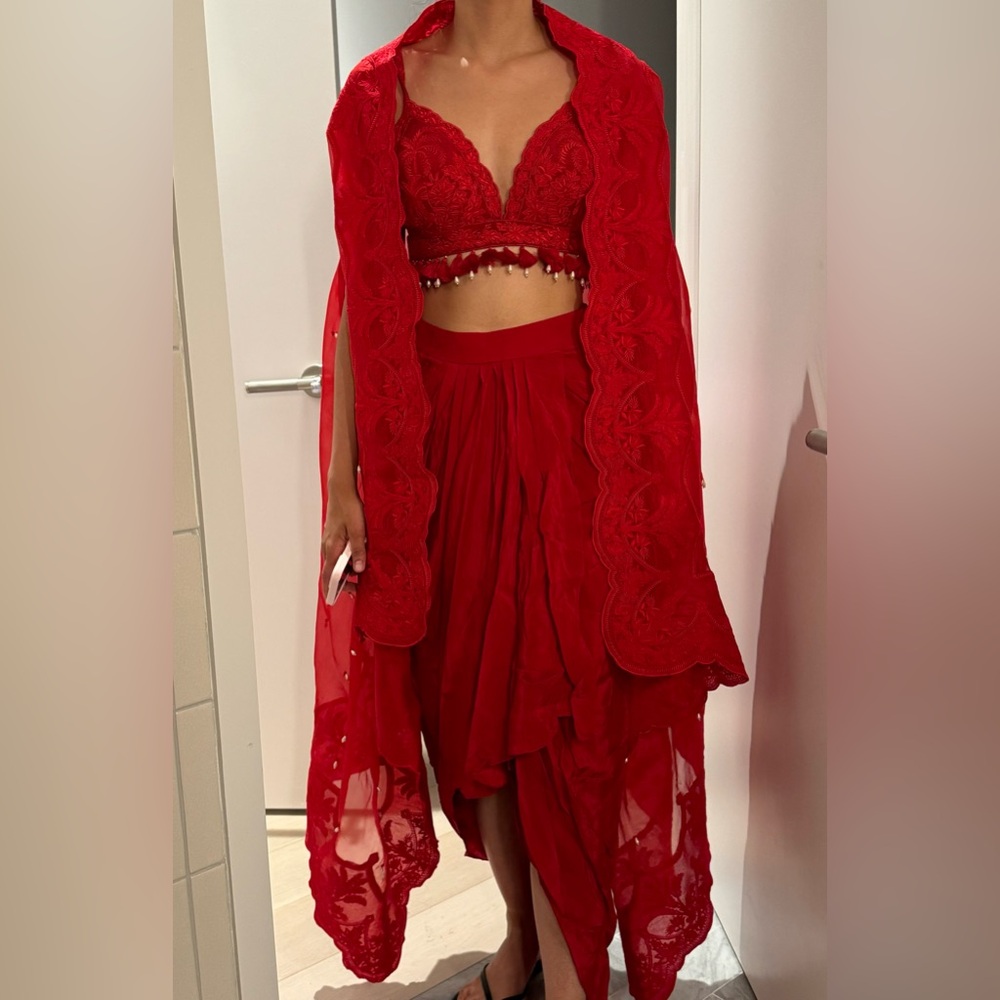 Brand new Original Torani Choga Set in Red